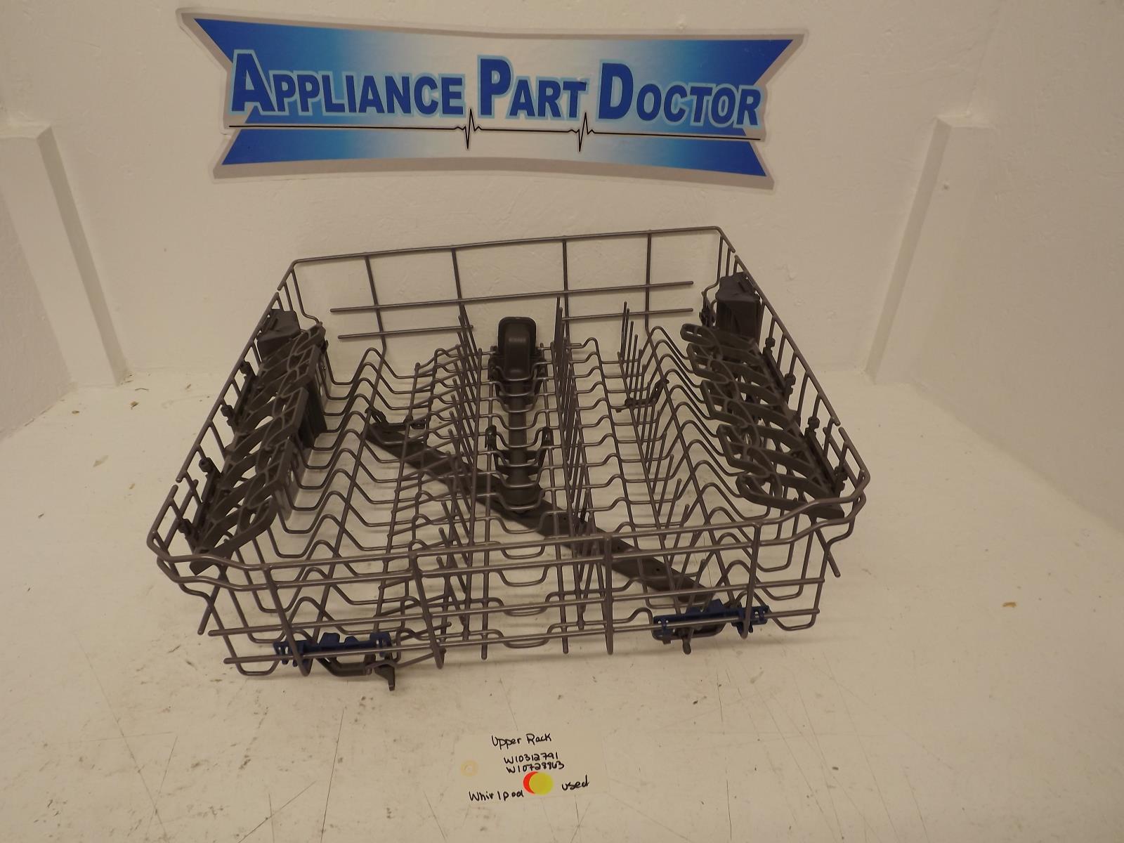 Whirlpool Dishwasher W10312791 W10728863 Upper Rack Used Whirlpool Dishwasher W10312791 W10728863 Upper Rack Used